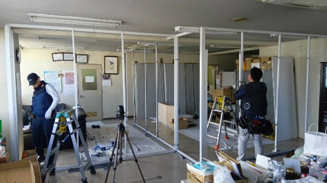 パーティション設置工事