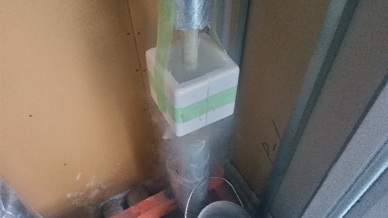 排水管老朽化による部分補修